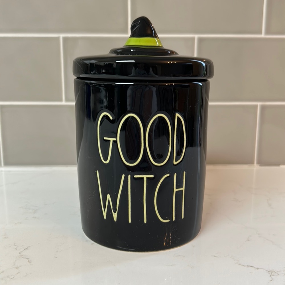 Brand new in original packaging. Rae Dunn Halloween Canister.